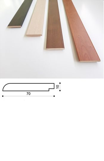 BATTISCOPA IN LEGNO 10X70X2420/3000MM