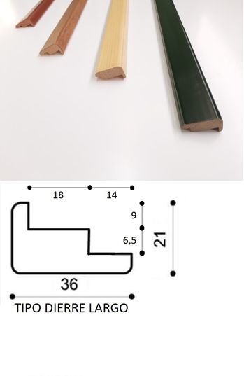 ANGOLARI IN LEGNO 21X36X2250/3000MM