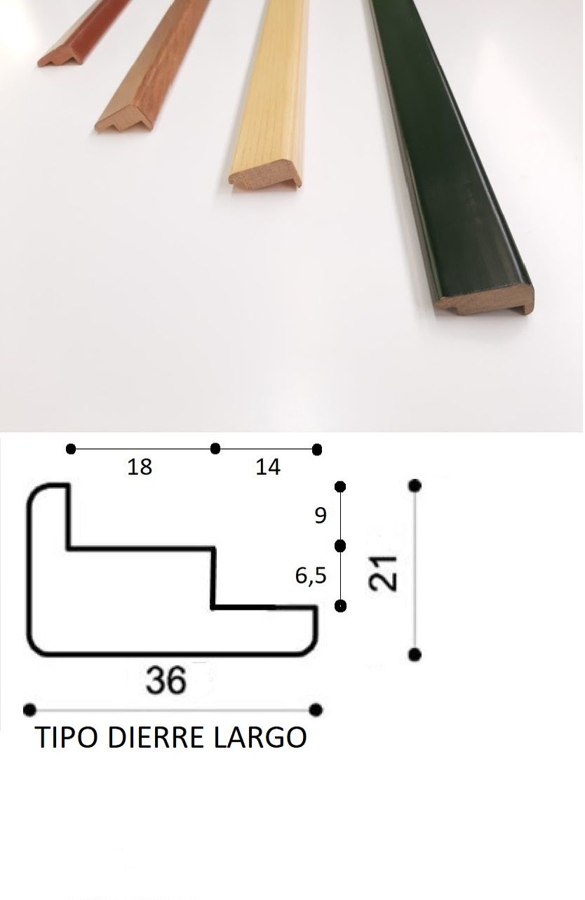 ANGOLARI IN LEGNO 21X36, Profili angolari in legno