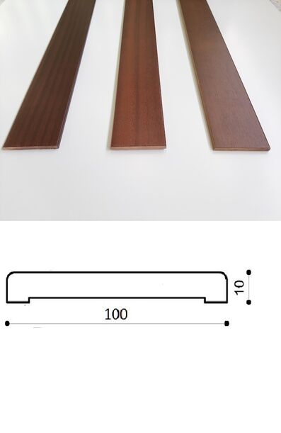 COPRIFILI IN LEGNO PIATTI 10X100